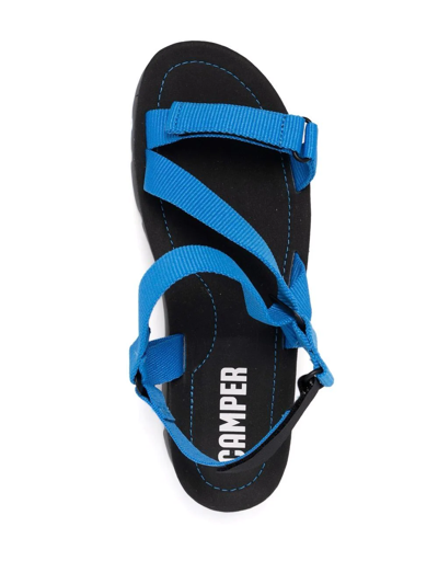 Shop Camper Oruga Up Platform Sandals In Blue