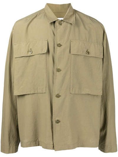 Shop Ymc You Must Create Military Buttoned-up Shirt In Green