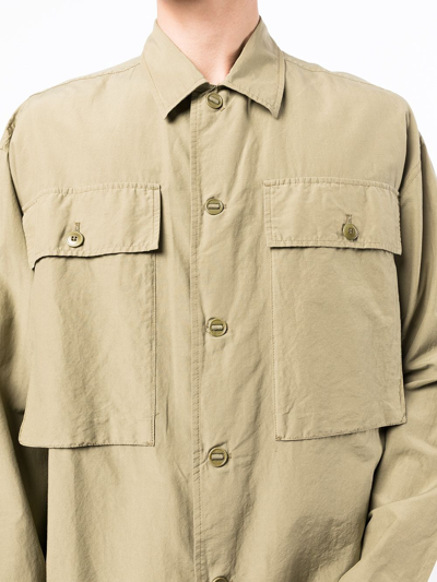 Shop Ymc You Must Create Military Buttoned-up Shirt In Green