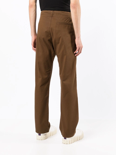 Shop Ymc You Must Create Padre Straight-leg Trousers In Brown