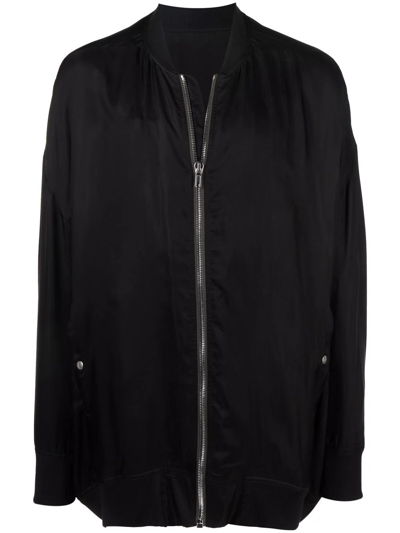 Shop Rick Owens Peter Bomber Jacket In Black
