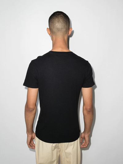 Shop Frescobol Carioca Lucio Crew-neck T-shirt In Black