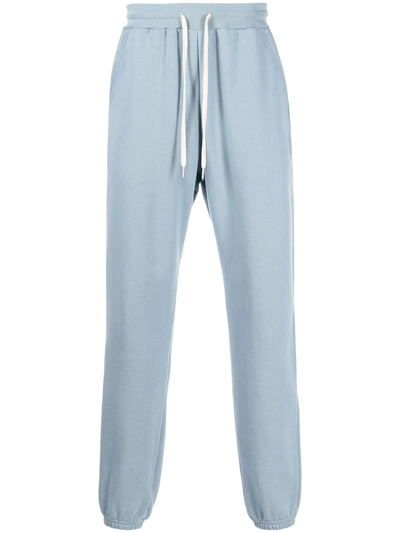 Shop John Elliott La Cotton Track Pants In Blue