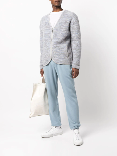 Shop John Elliott La Cotton Track Pants In Blue