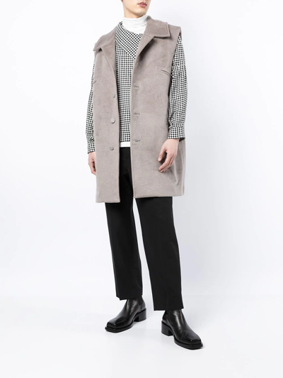 Shop Onefifteen X Anowhereman Vest Coat In Brown