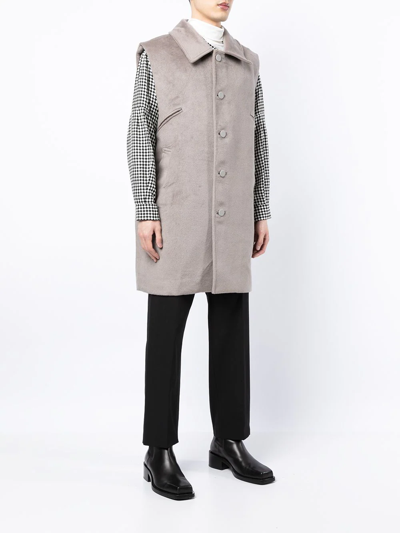 Onefifteen X Anowhereman Vest Coat In Brown