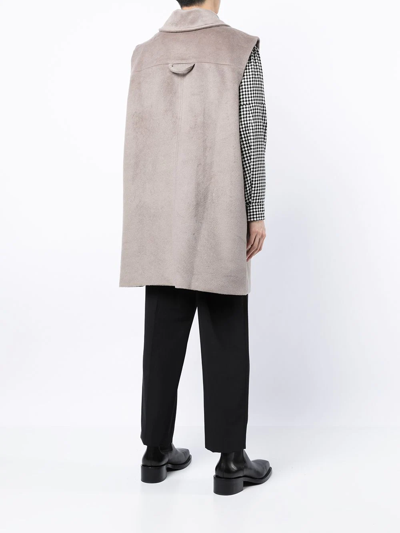 Onefifteen X Anowhereman Vest Coat In Brown