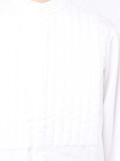 Shop Onefifteen X Anowhereman Pleat-detail Shirt In White