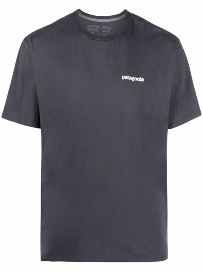 Shop Patagonia Chest Logo-print T-shirt In Grey