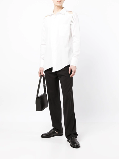 Sulvam Cut Out-detail Tailored Shirt In White