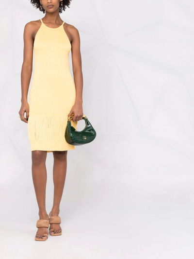 Tom Ford Mini Bianca Crocodile-embossed Shoulder Bag In Green
