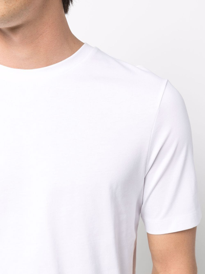 Shop Hugo Boss Short-sleeve Cotton T-shirt In White