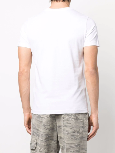 Shop Diesel T-diegor-d Logo-appliqué T-shirt In White