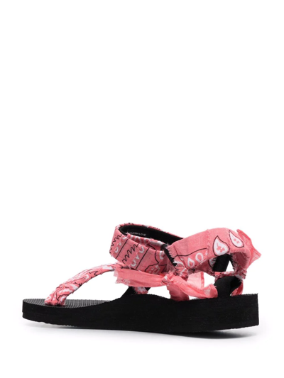Shop Arizona Love Trekky Bandana Sandals In Pink