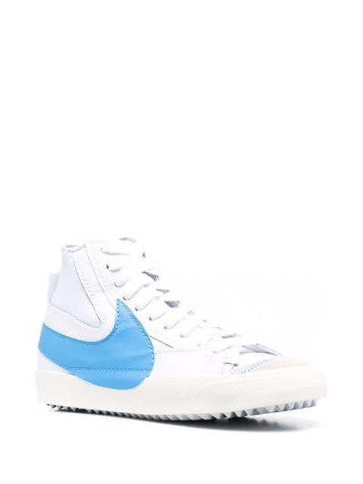 Nike Logo-print High-top Sneakers In White