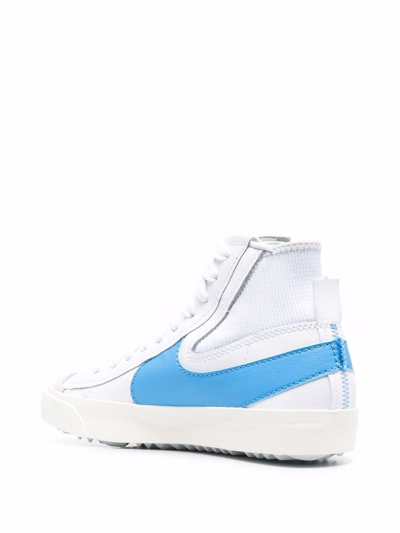 Nike Logo-print High-top Sneakers In White