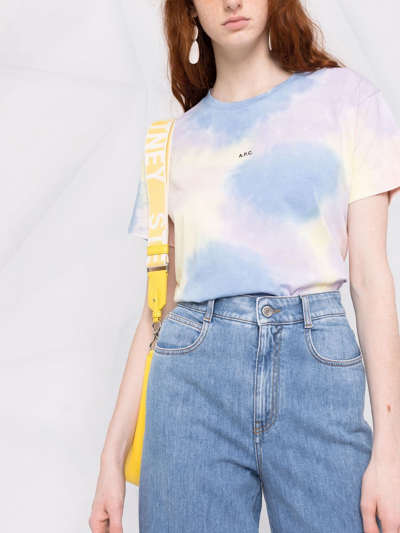 Shop Apc Janice Tie-dye T-shirt In Blue