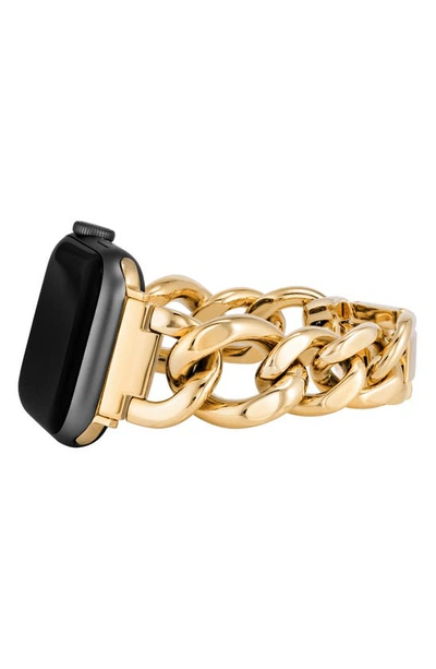 Shop Anne Klein 12.7mm Apple Watch® Watchband In Gold