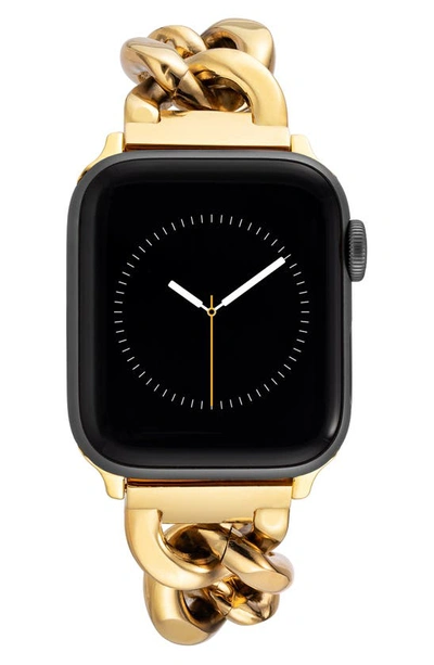 Shop Anne Klein 12.7mm Apple Watch® Watchband In Gold