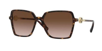 Shop Versace Brown Gradient Square Ladies Sunglasses 0ve4396f 108/1358
