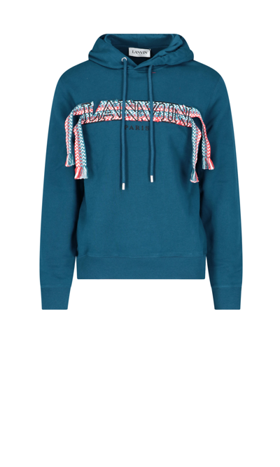 Shop Lanvin Embroidered 'curb' Hoodie