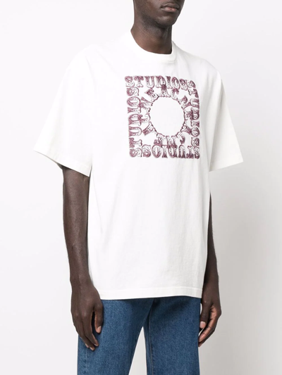 Shop Acne Studios Logo-print T-shirt In Weiss