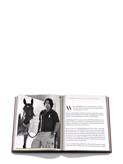 Shop Assouline Polo Heritage By Aline Coquelle Coffee Table Book In Braun