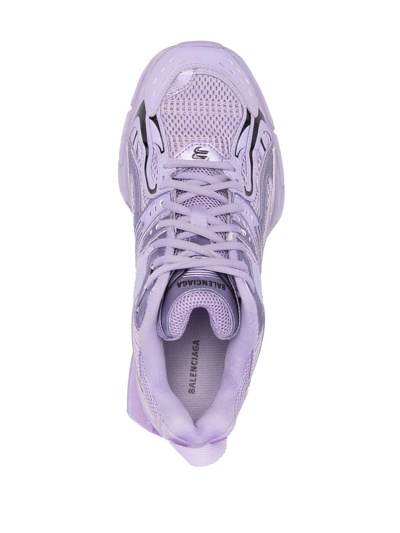 Shop Balenciaga X-pander Mesh-detail Sneakers In Violett