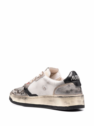 Autry Super Vintage Medalist Low-top Sneakers In Weiss