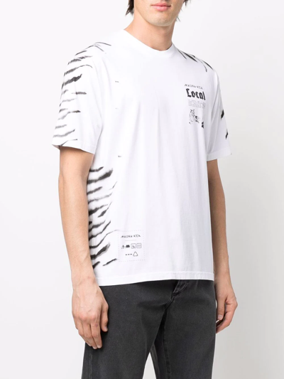 Shop Mauna Kea Tiger-print Cotton T-shirt In Weiss