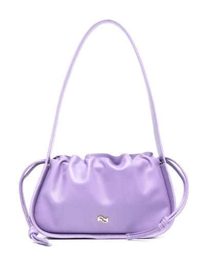 Shop Yuzefi Mini Scrunch Tote Bag In Violett