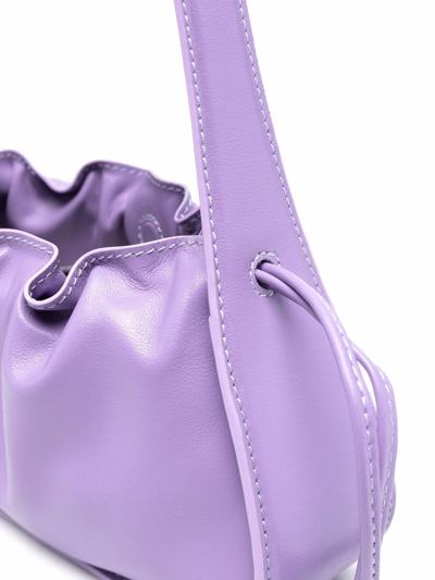 Shop Yuzefi Mini Scrunch Tote Bag In Violett