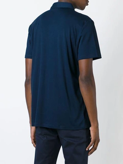Shop Michael Kors Collection Classic Polo Shirt - Blue