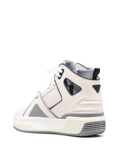 Just Don Unisex Courtside Basketball High-top Sneakers In Nude