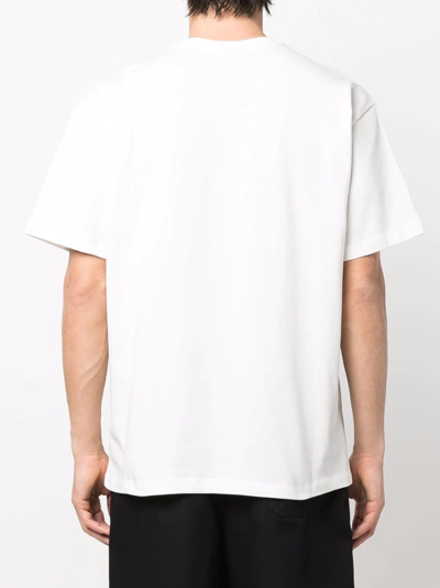 Just Don Logo-print Short-sleeve T-shirt White In Weiss