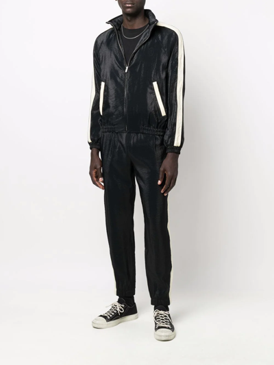 Saint Laurent Lightweight Zip-up Jacket In Schwarz