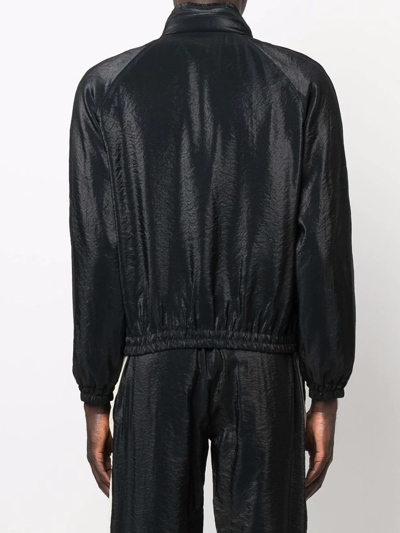 Saint Laurent Lightweight Zip-up Jacket In Schwarz