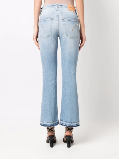 Shop Dondup Mid-rise Flared Jeans In Blau