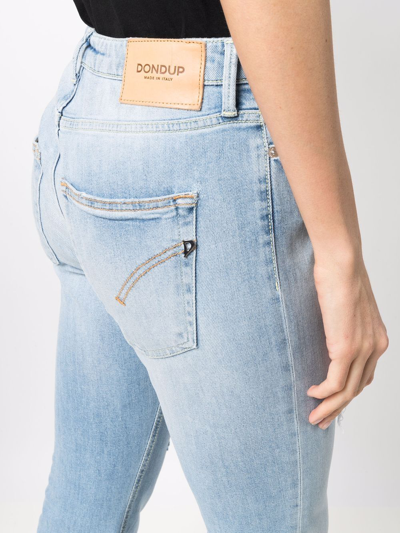 Dondup Mid-rise Flared Jeans In Blau