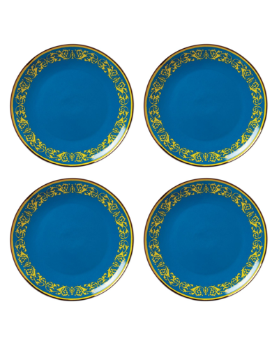 Shop Lenox Remix 4-piece Accent Plate Set In Blue