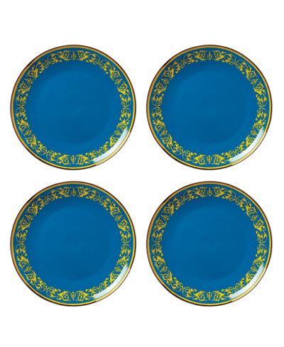 Lenox Lx Remix Blue 4-piece Accent Plate Set In Blue