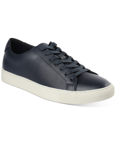 Shop Alfani Men's Grayson Lace-up Sneakers, Created For Macy's In Navy