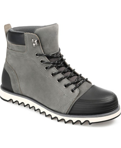 Shop Territory Men's Altitude Cap Toe Ankle Boots In Gray