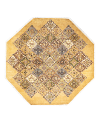 Shop Adorn Hand Woven Rugs Closeout!  Mogul M152155 7'1" X 7'1" Octagon Area Rug In Yellow
