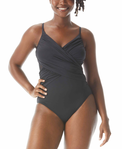 Shop Coco Reef Contours Sterling Bra-sized One-piece Swimsuit In Black