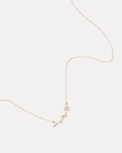 Shop Adina Reyter Wildflowers Small Diamond Daisy Necklace In Gold