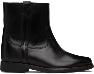 Shop Isabel Marant Black Leather Susee Boots In 01bk Black