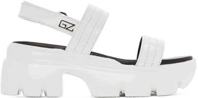 Giuseppe Zanotti Apocalypse 20 Womens Chunky Slingback Sport Sandals In White