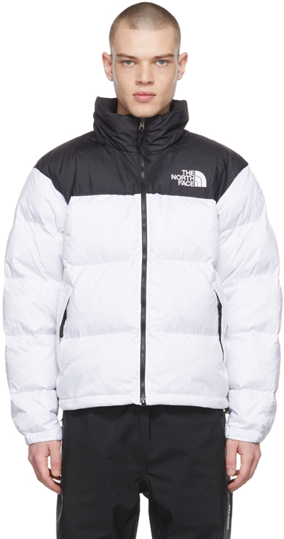 Shop The North Face Black Down 1996 Retro Nuptse Jacket In Fn4 Tnf Wht