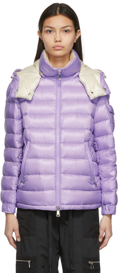 Shop Moncler Purple Down Dalles Jacket In 605 Lavender